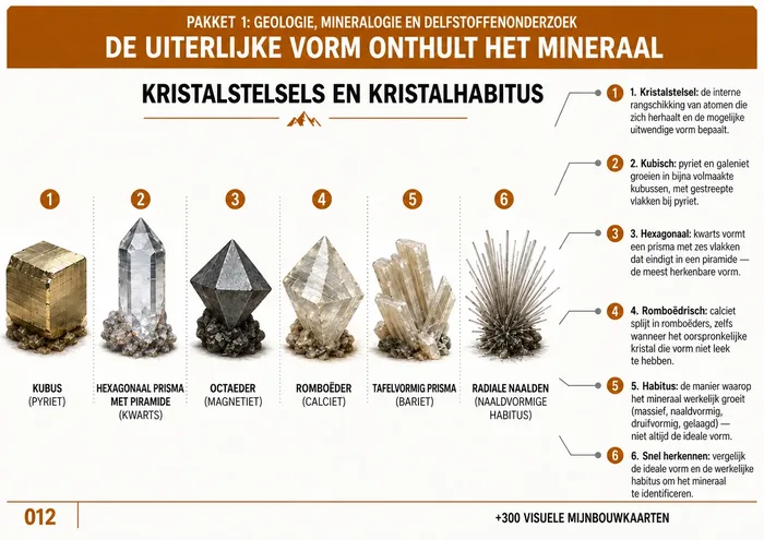 Kristalstelsels en kristalhabitus